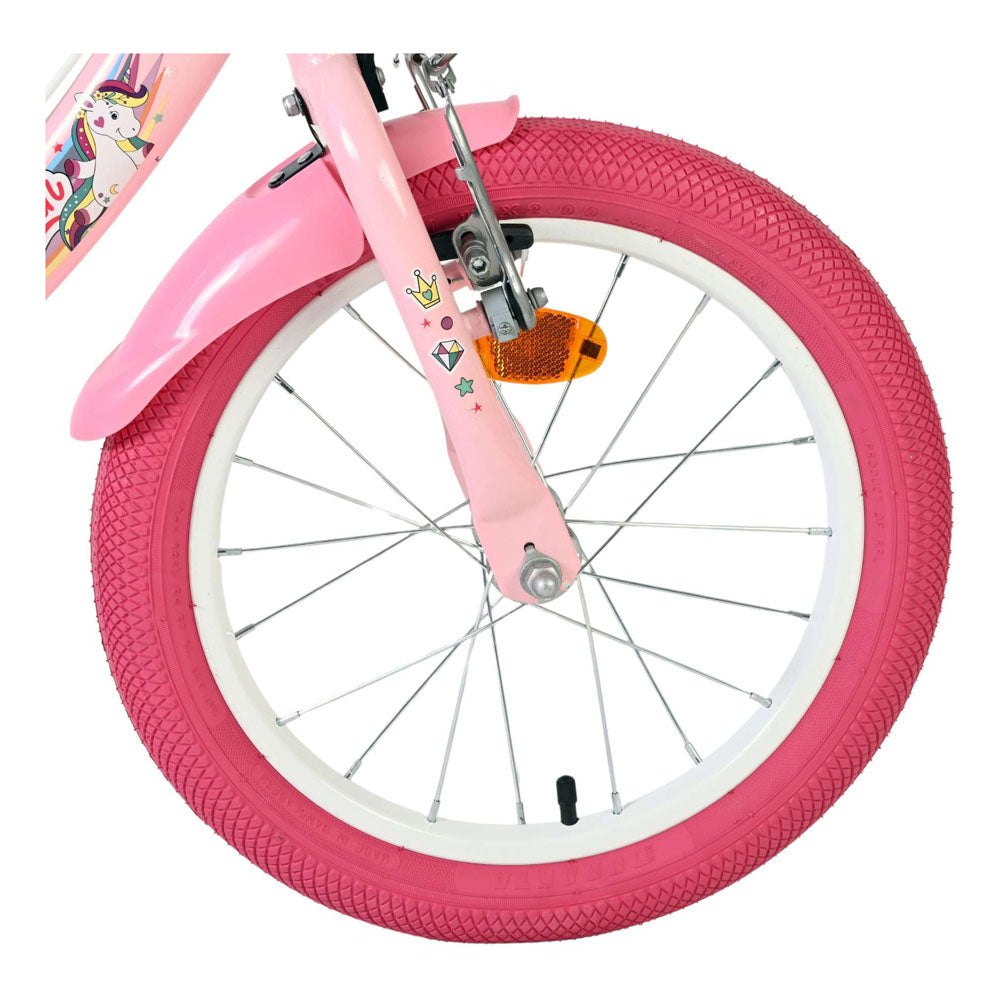 Volare Unicorn 16-Inch Children's Bike - Pink