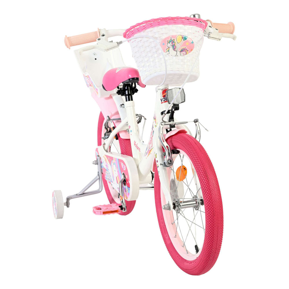 Volare Unicorn 16-Inch Children's Bike - White