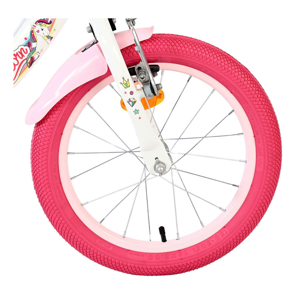Volare Unicorn 16-Inch Children's Bike - White