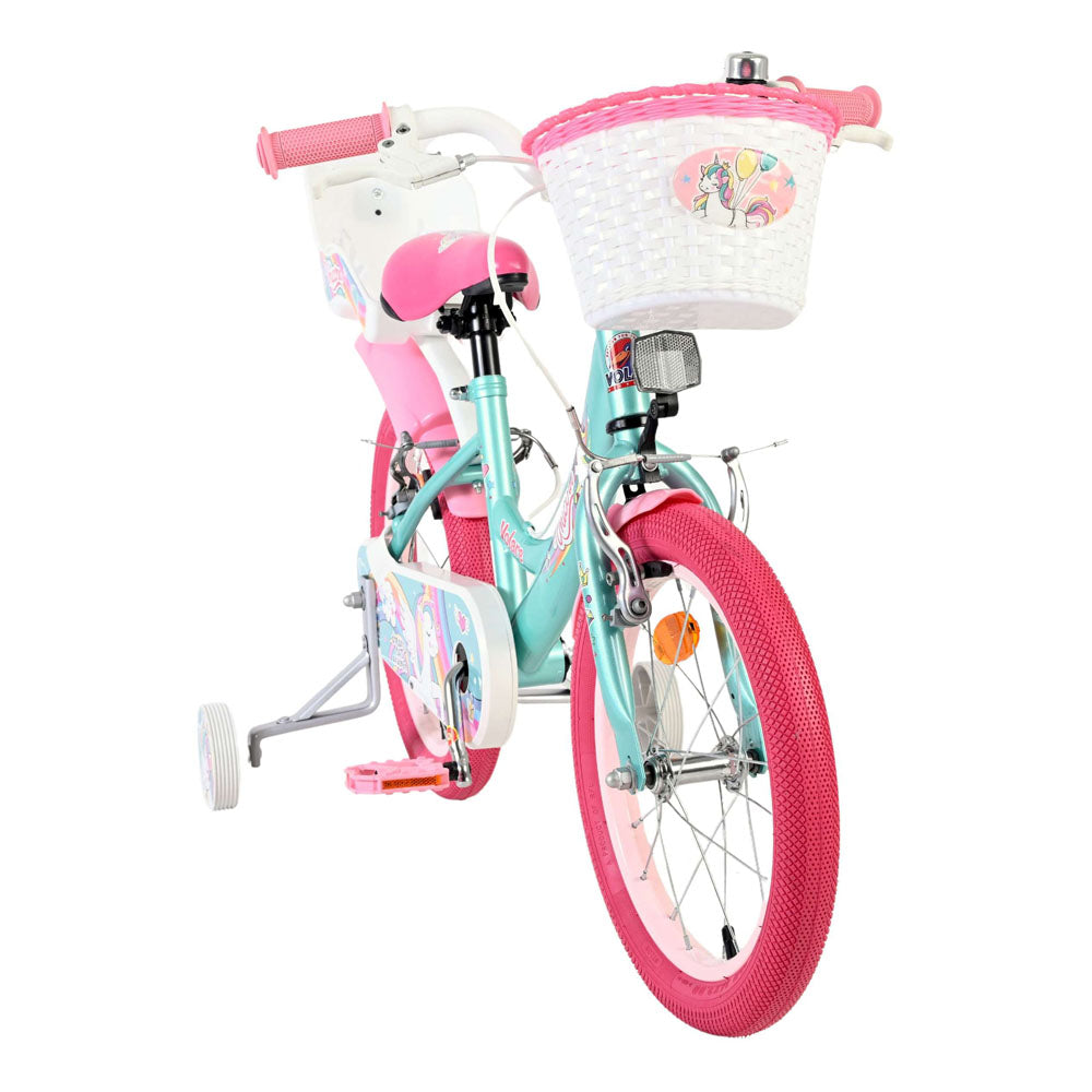 Volare Unicorn 16-Inch Children's Bike - Green