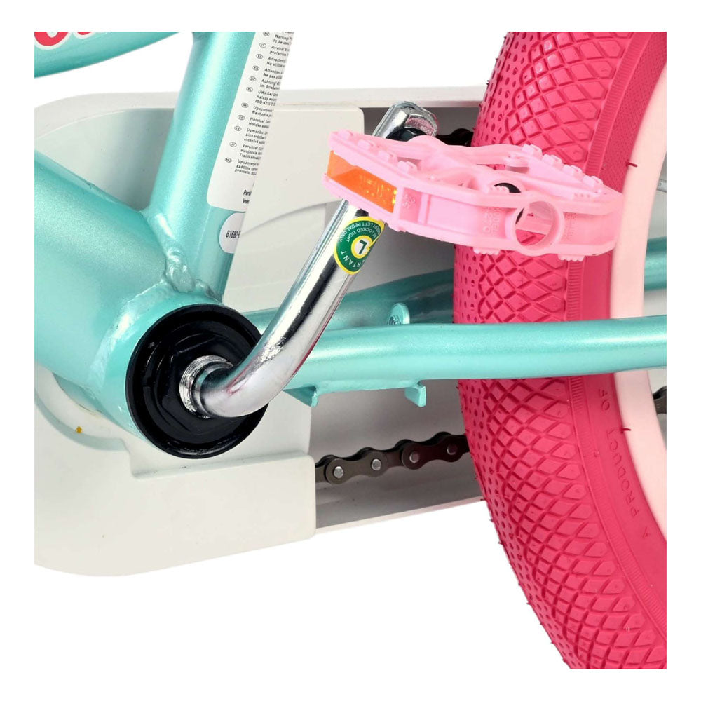 Volare Unicorn 16-Inch Children's Bike - Green