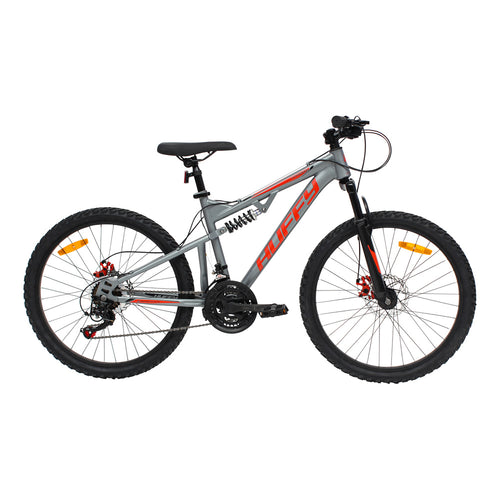 Huffy Marker 24-Inch Full Suspension Children's Mountain Bike - Matte Gunmetal Grey