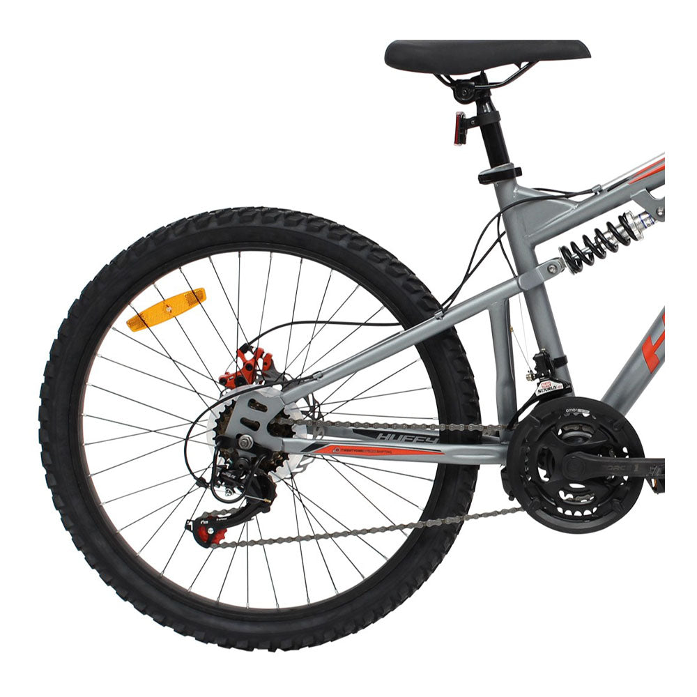 Huffy Marker 24-Inch Full Suspension Children's Mountain Bike - Matte Gunmetal Grey