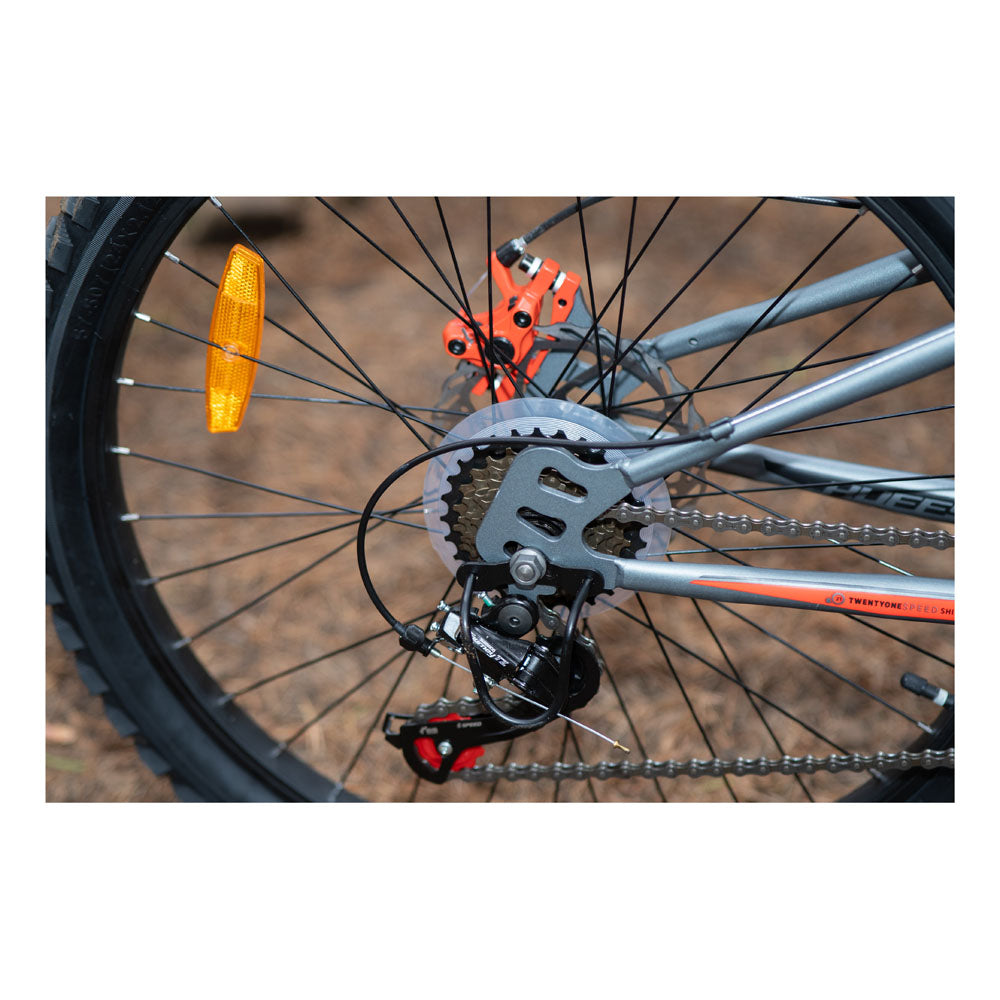 Huffy Marker 24-Inch Full Suspension Children's Mountain Bike - Matte Gunmetal Grey