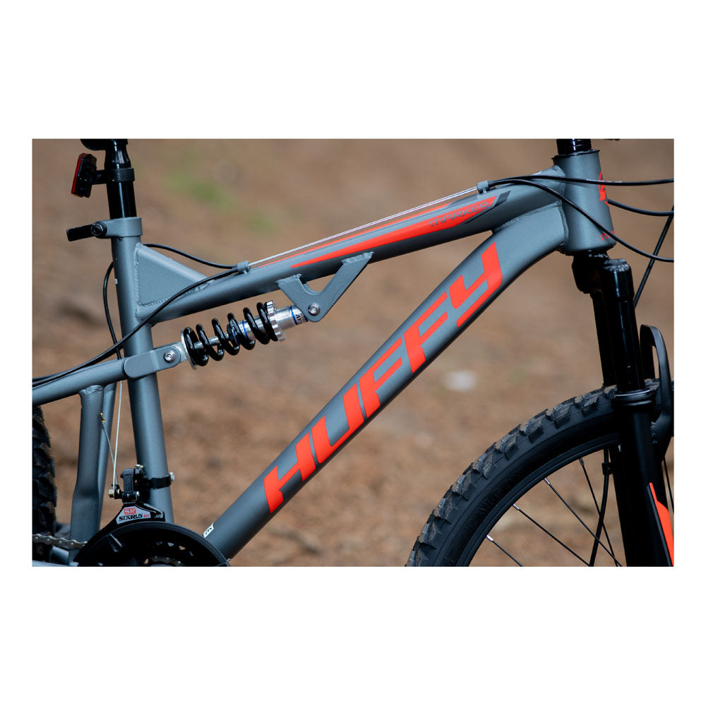 Huffy Marker 24-Inch Full Suspension Children's Mountain Bike - Matte Gunmetal Grey