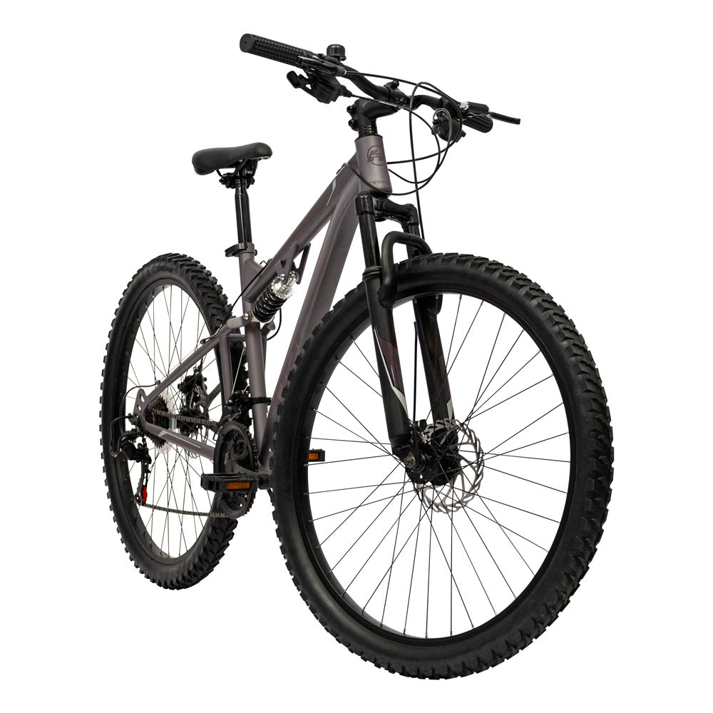 Huffy Marker 27.5-Inch Full Suspension Mountain Bike - Matte Heather