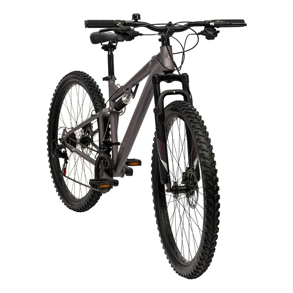 Huffy Marker 27.5-Inch Full Suspension Mountain Bike - Matte Heather