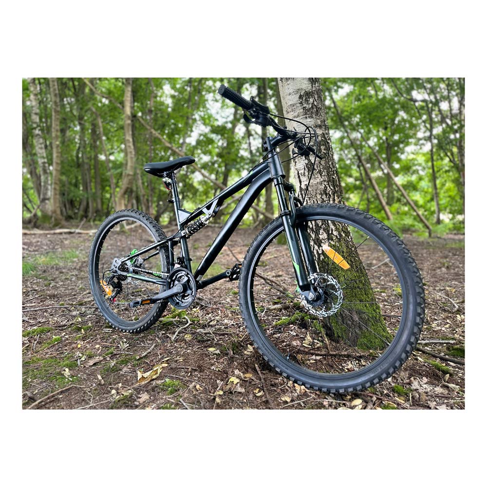Huffy Marker 26-Inch Full Suspension Mountain Bike - Matte Onyx Black