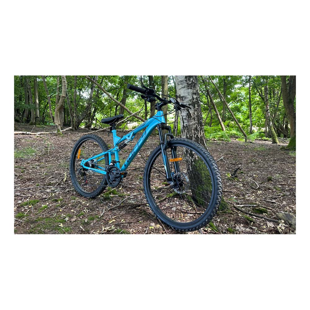 Huffy Marker 26-Inch Full Suspension Mountain Bike - Matte Sky Blue