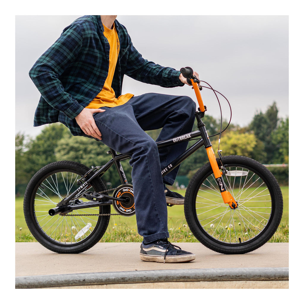 Zombie Outbreak 20-inch BMX Bike - Dark Grey/Orange