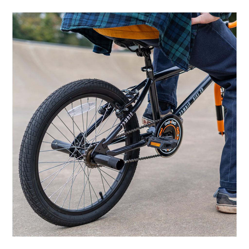 Zombie Outbreak 20-inch BMX Bike - Dark Grey/Orange