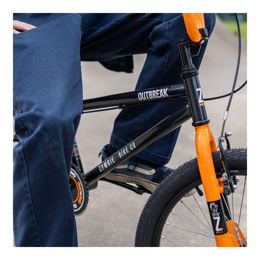 Zombie Outbreak 20-inch BMX Bike - Dark Grey/Orange