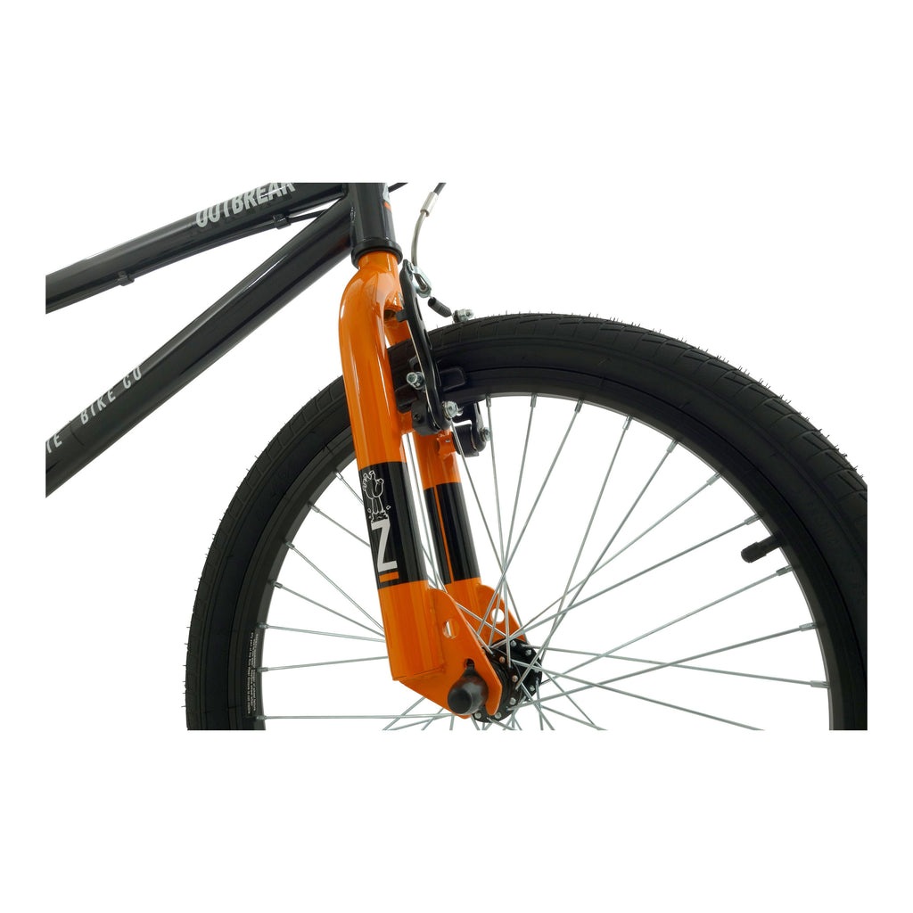 Zombie Outbreak 20-inch BMX Bike - Dark Grey/Orange