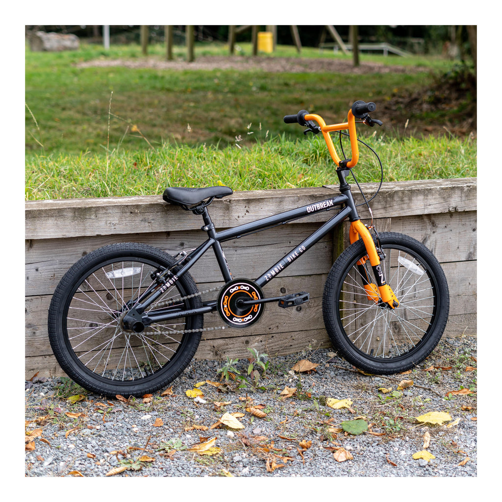 Zombie Outbreak 20-inch BMX Bike - Dark Grey/Orange