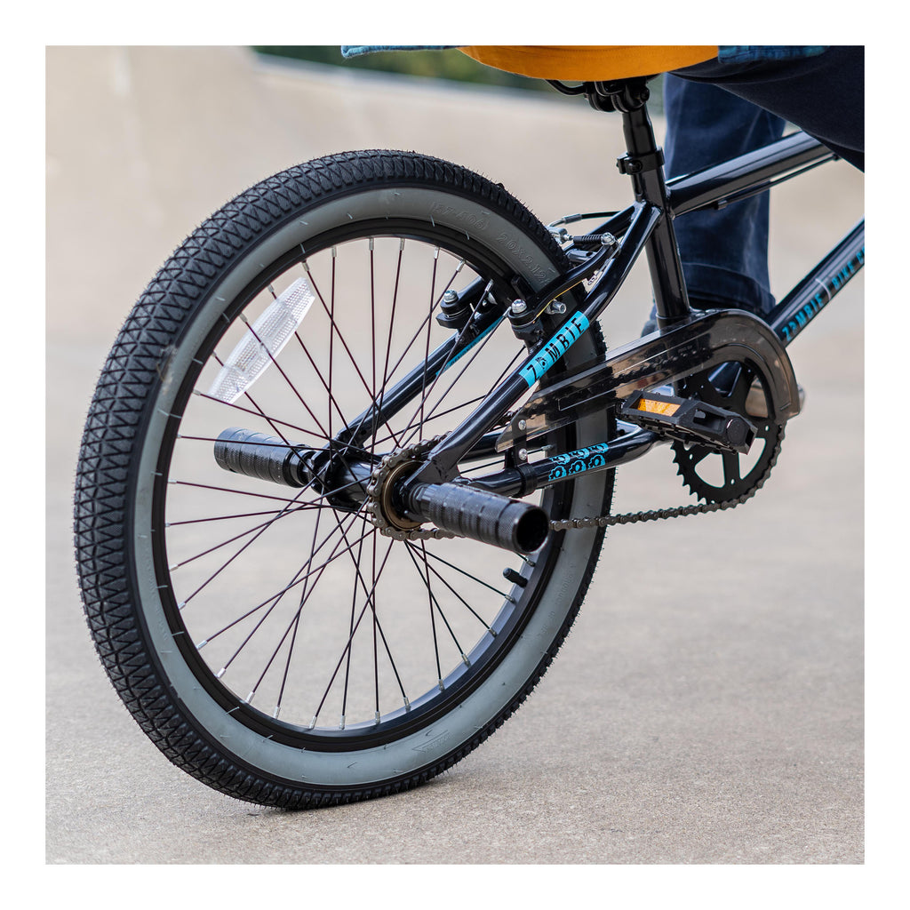 Zombie Infest 20-inch BMX Bike - Black/Blue/Silver