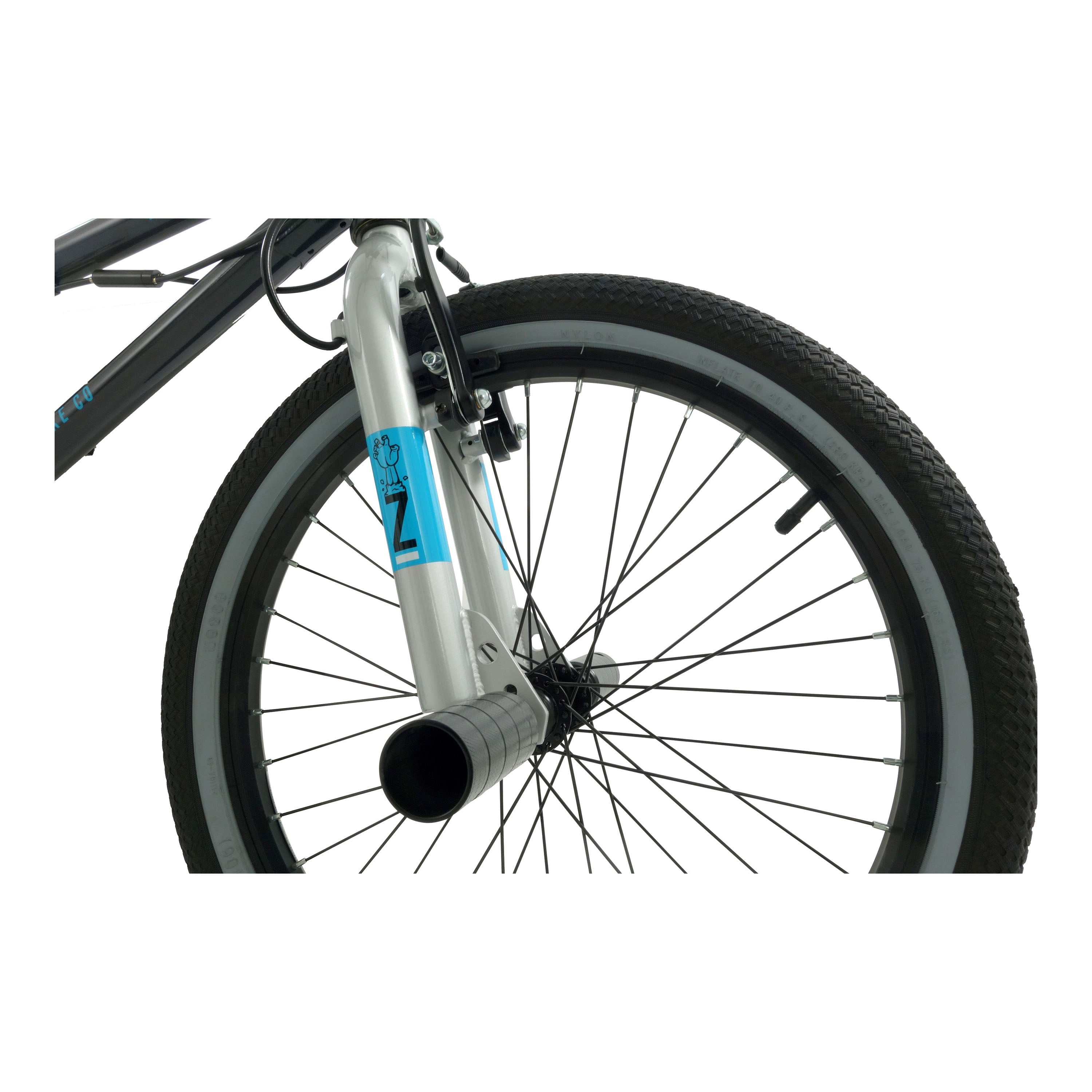 Zombie Infest 20-inch BMX Bike - Black/Blue/Silver