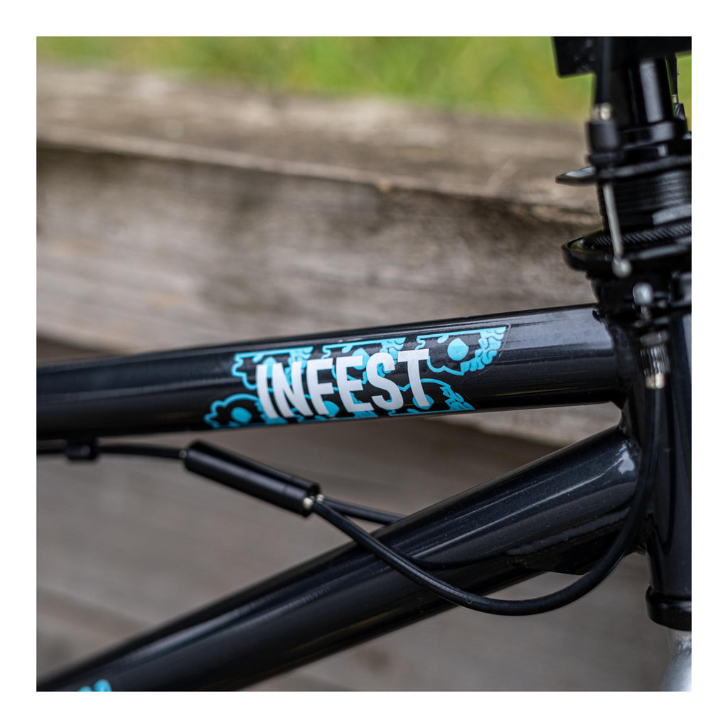 Zombie Infest 20-inch BMX Bike - Black/Blue/Silver