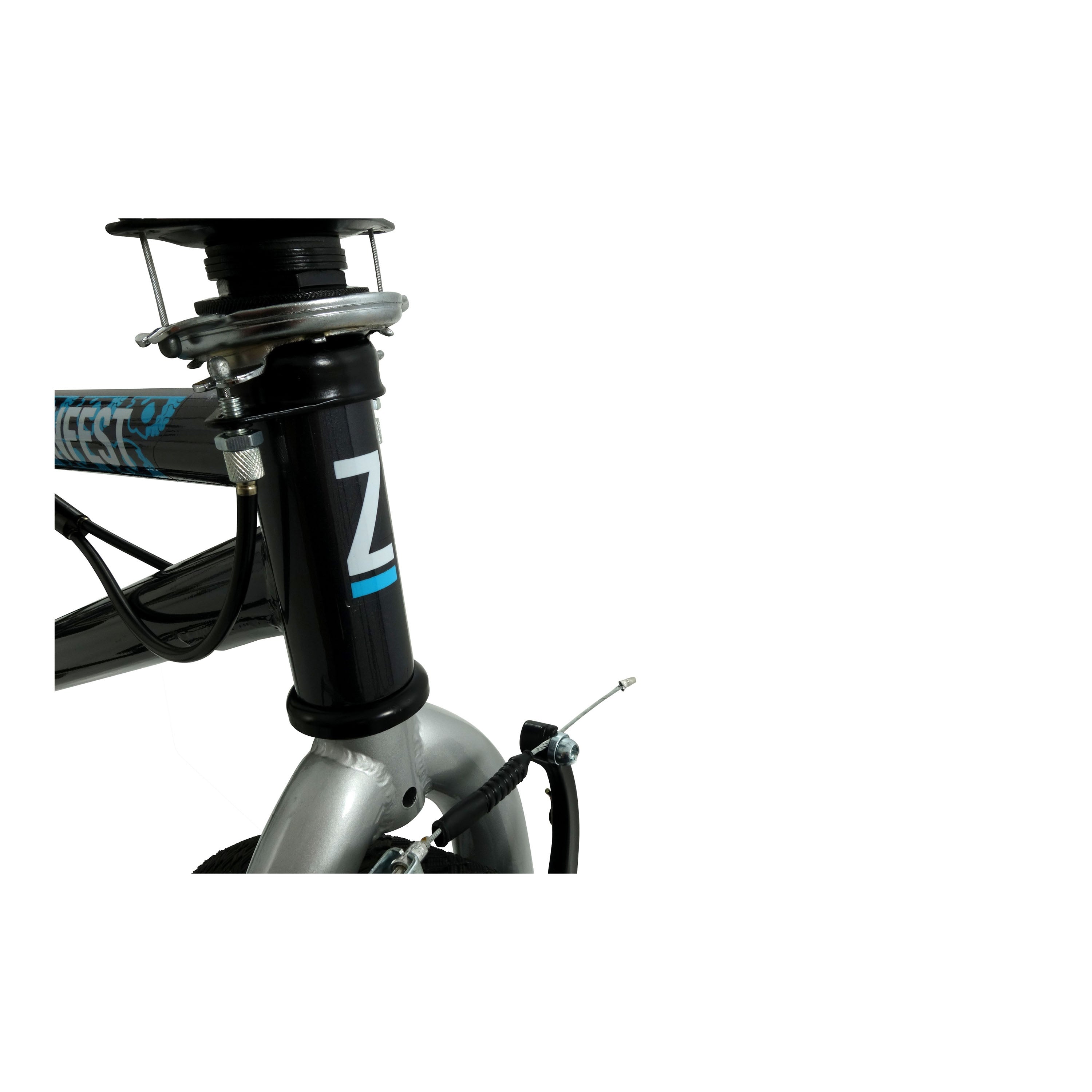 Zombie Infest 20-inch BMX Bike - Black/Blue/Silver