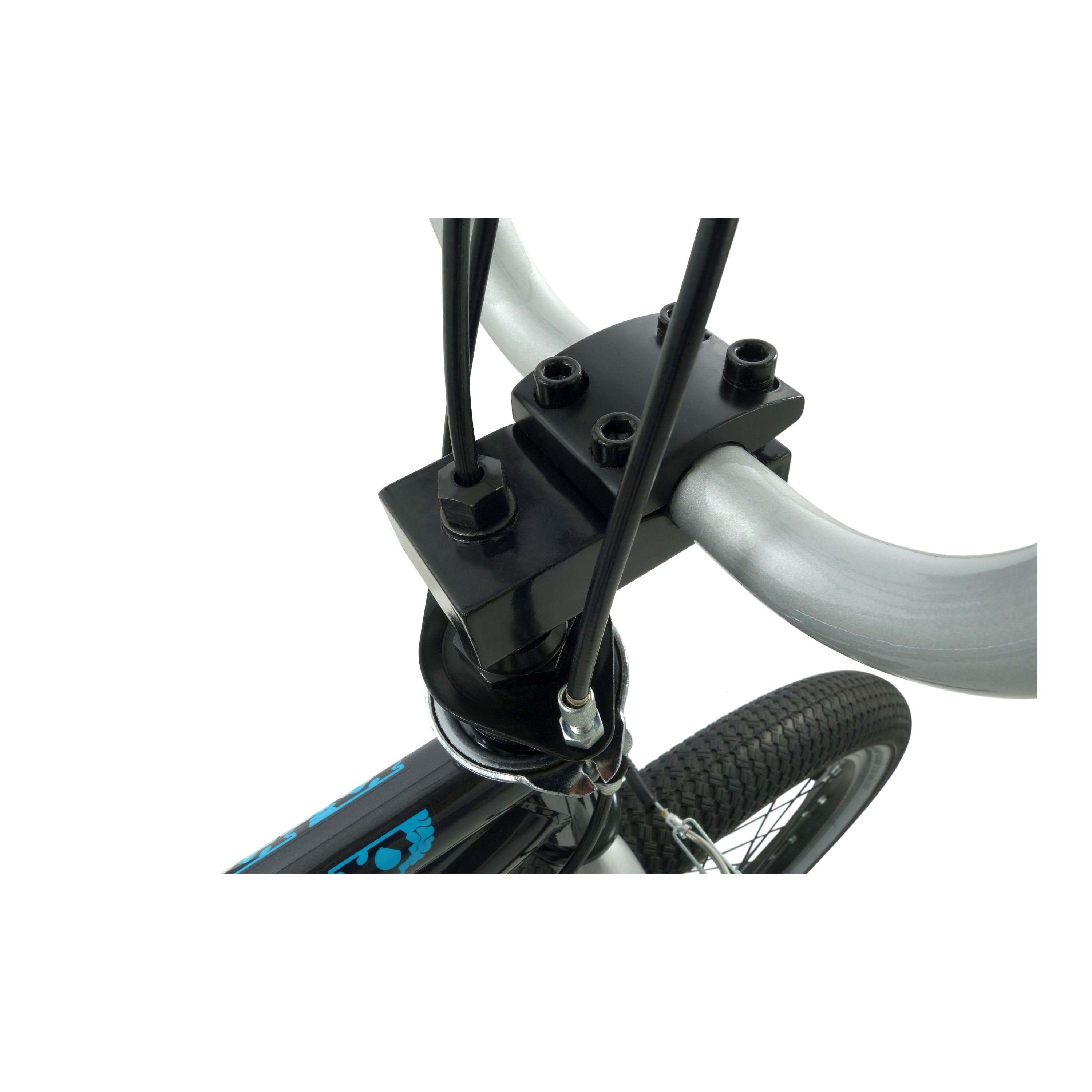 Zombie Infest 20-inch BMX Bike - Black/Blue/Silver