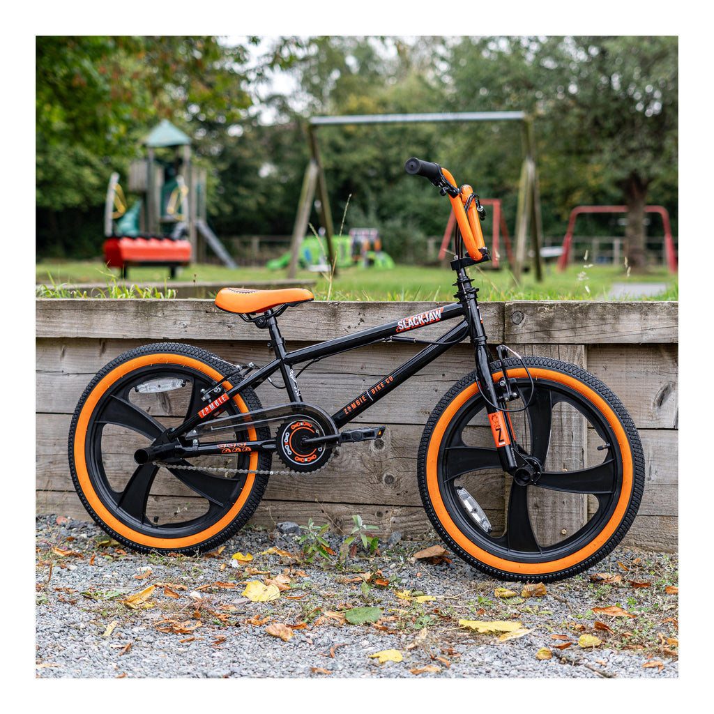 Zombie Slackjaw 20-inch BMX Bike - Black/Orange