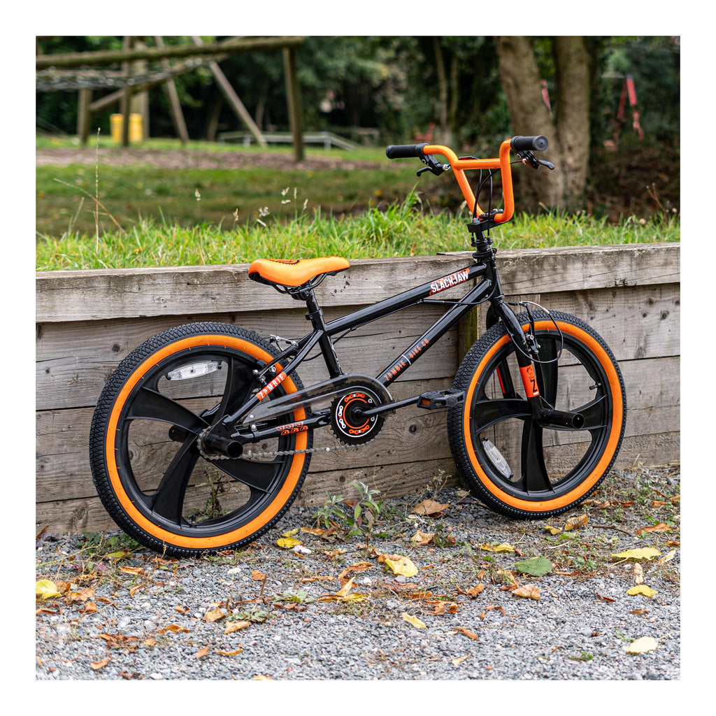 Zombie Slackjaw 20-inch BMX Bike - Black/Orange