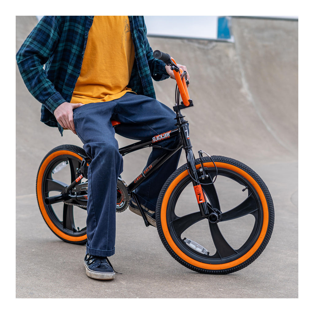Zombie Slackjaw 20-inch BMX Bike - Black/Orange