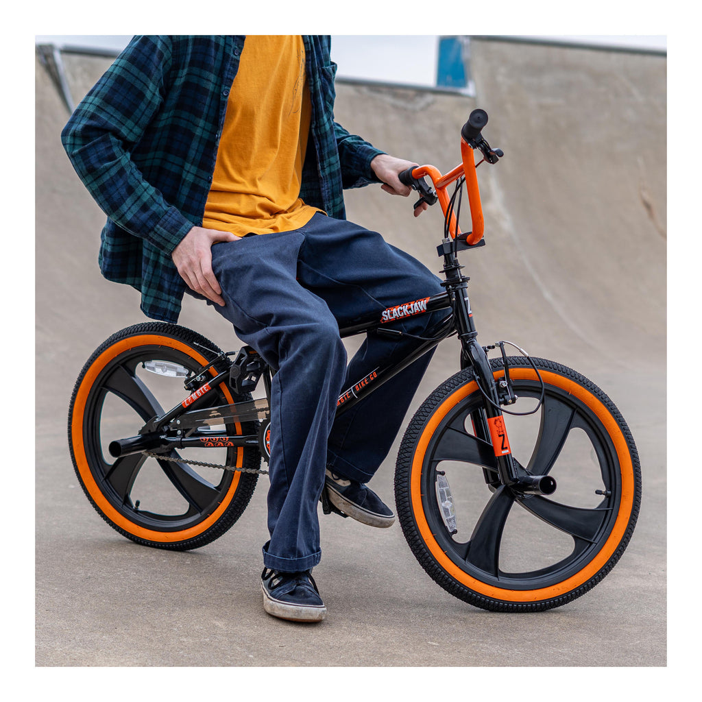 Zombie Slackjaw 20-inch BMX Bike - Black/Orange