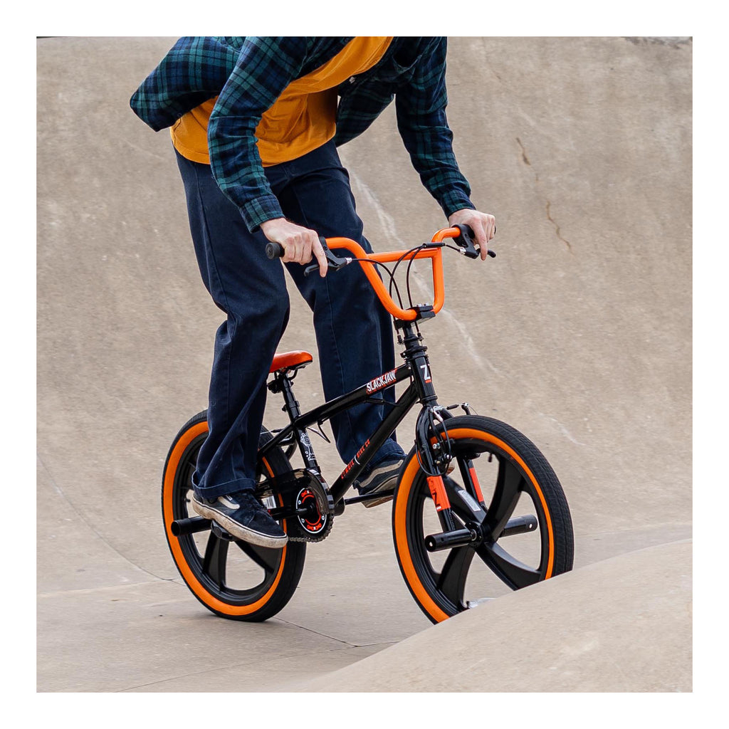 Zombie Slackjaw 20-inch BMX Bike - Black/Orange