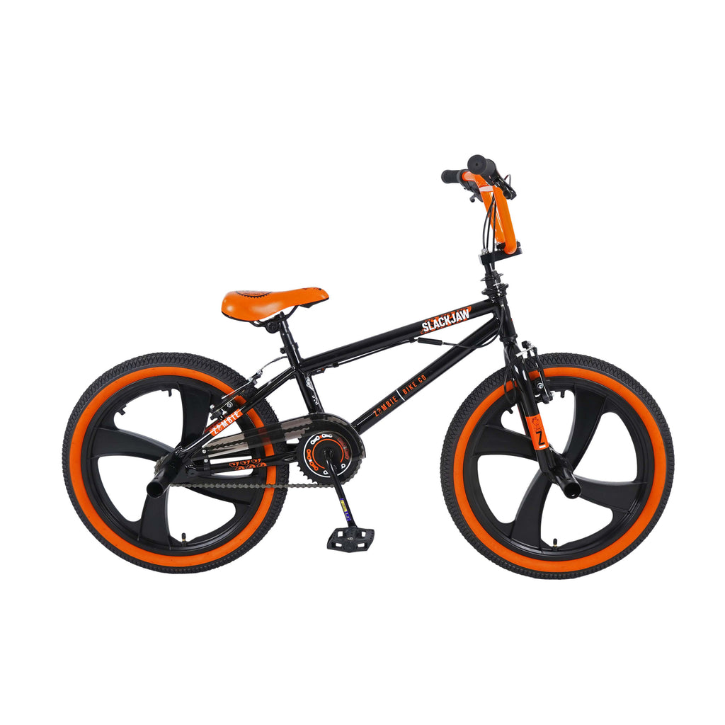 Zombie Slackjaw 20-inch BMX Bike - Black/Orange