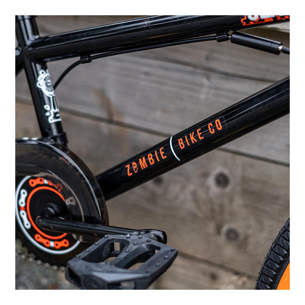 Zombie Slackjaw 20-inch BMX Bike - Black/Orange
