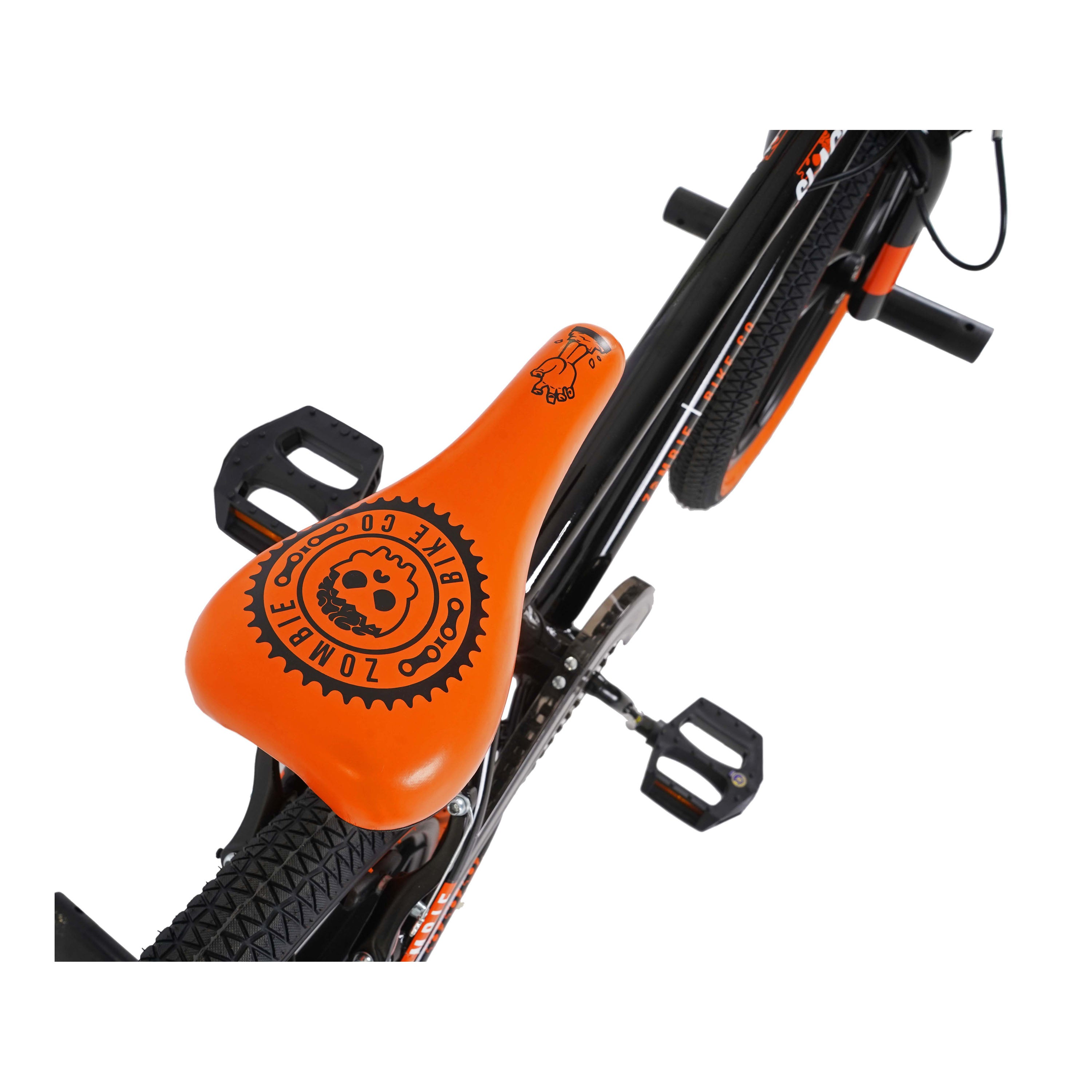 Zombie Slackjaw 20-inch BMX Bike - Black/Orange