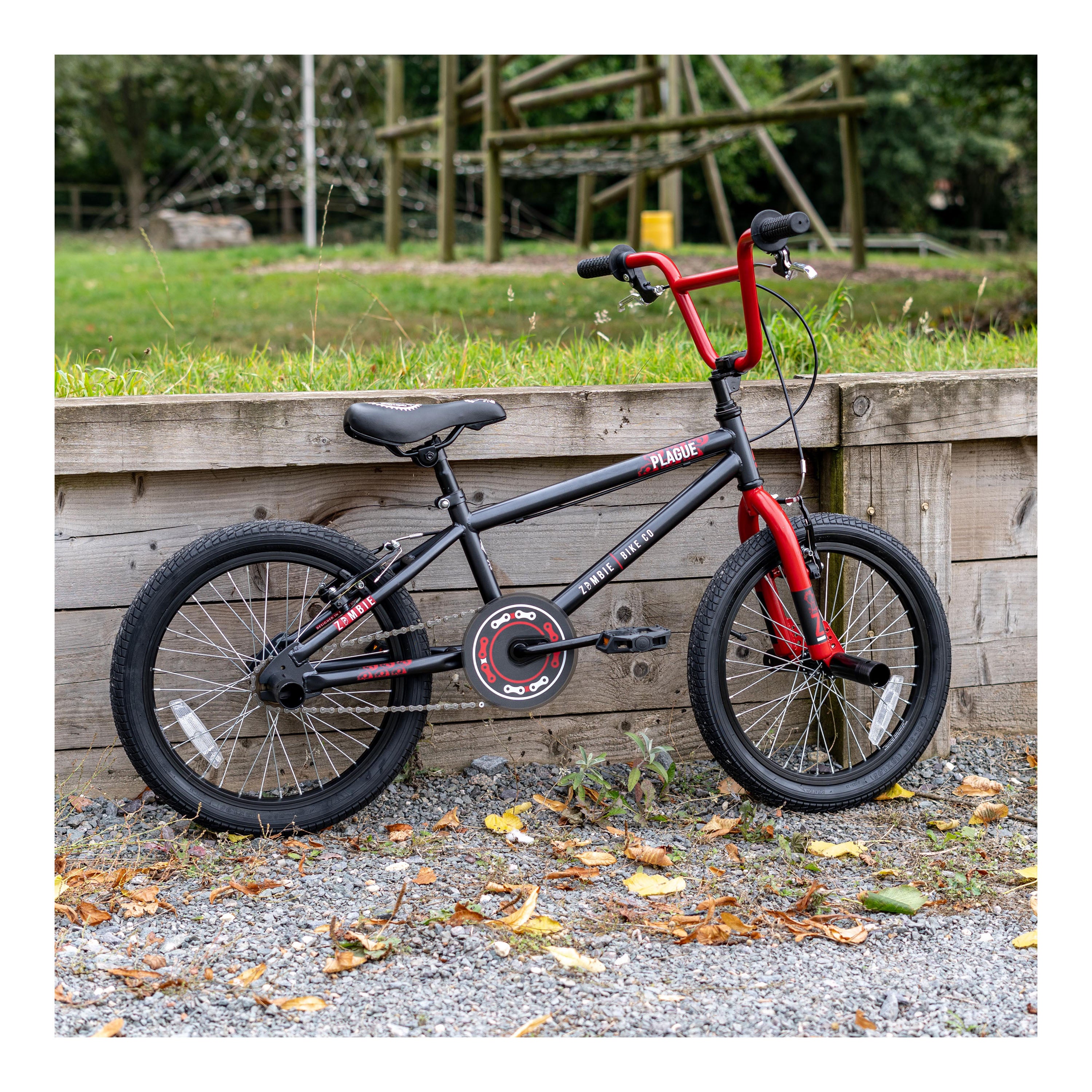 Zombie Plague 18-inch BMX Bike  - Red/Black