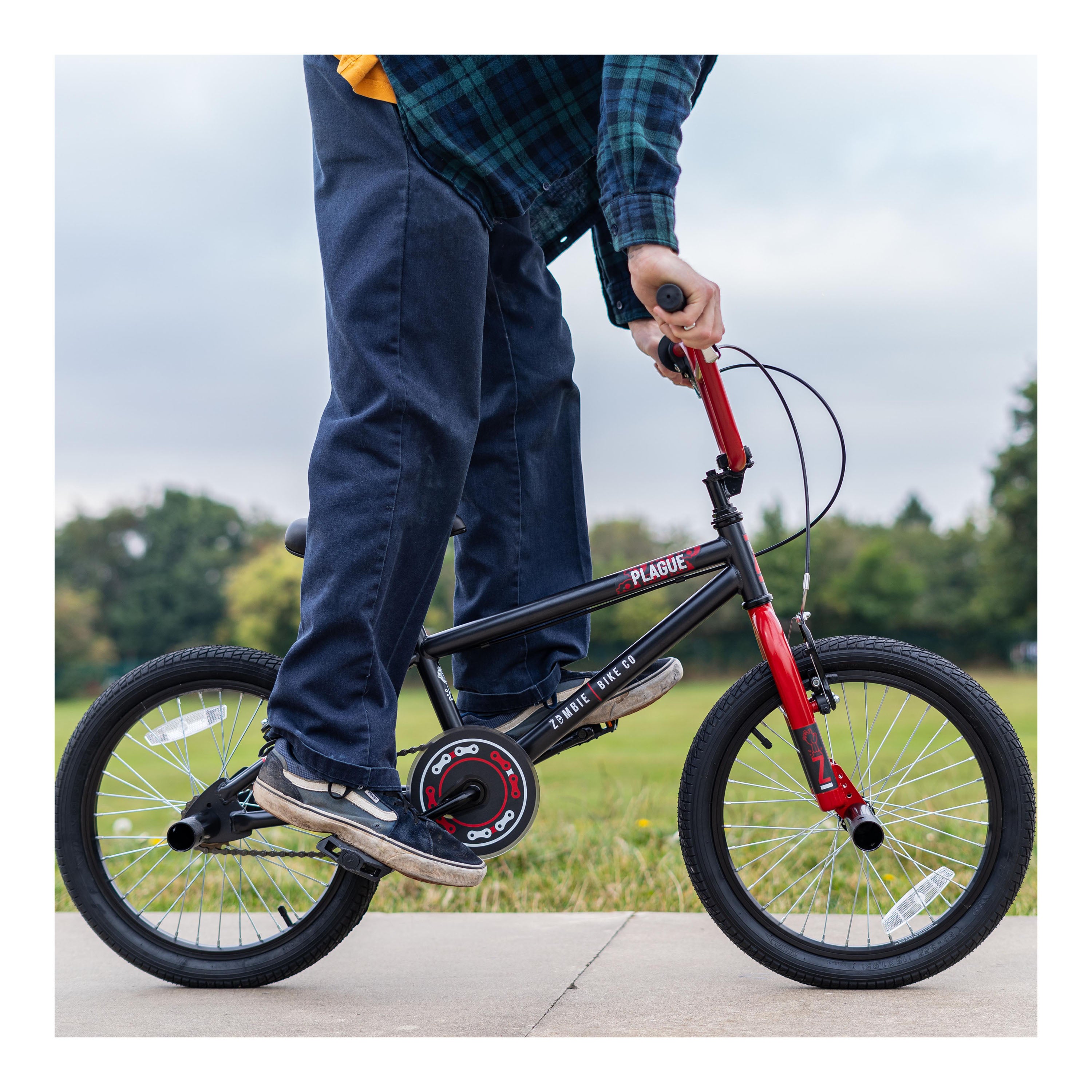 Zombie Plague 18-inch BMX Bike  - Red/Black