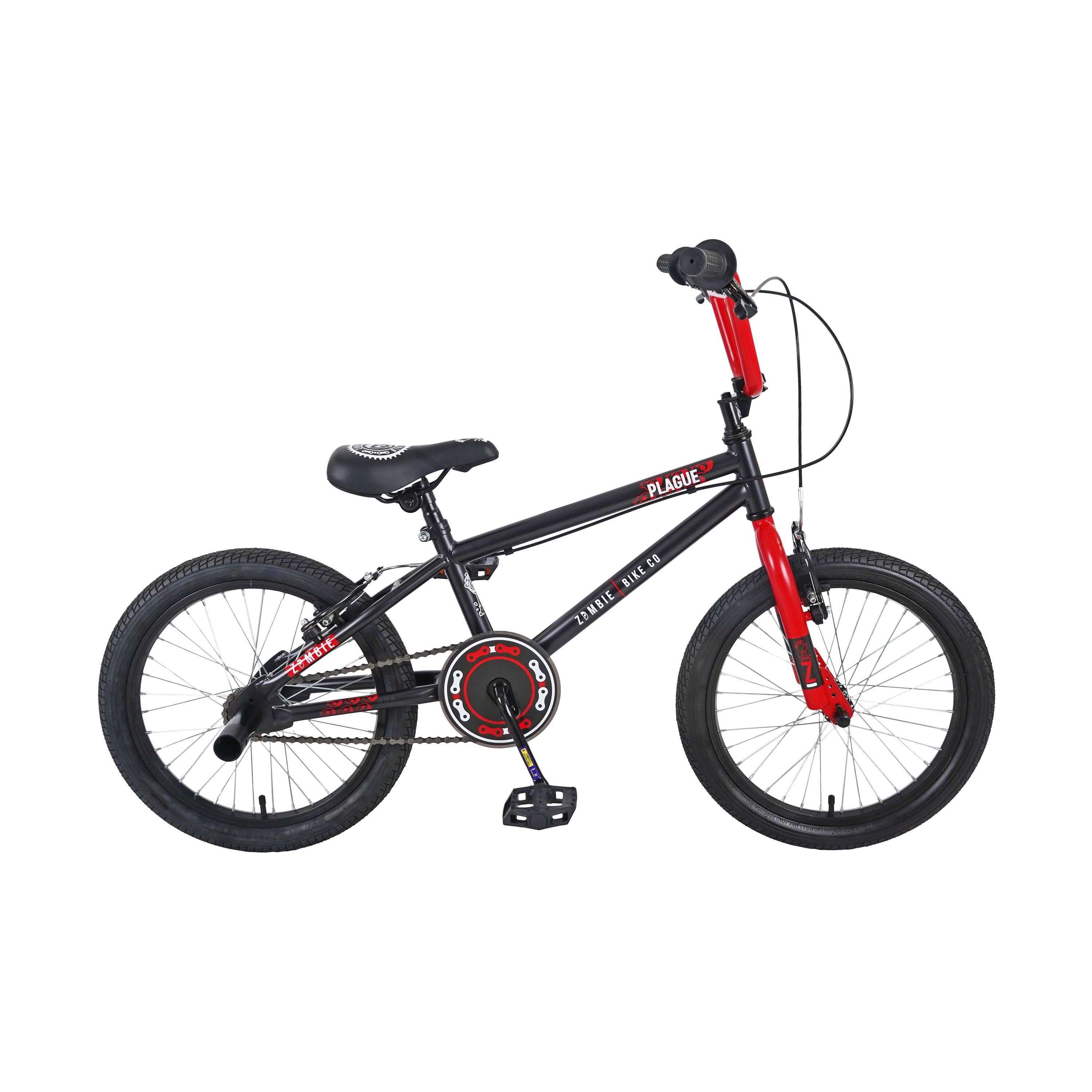 Zombie Plague 18-inch BMX Bike  - Red/Black
