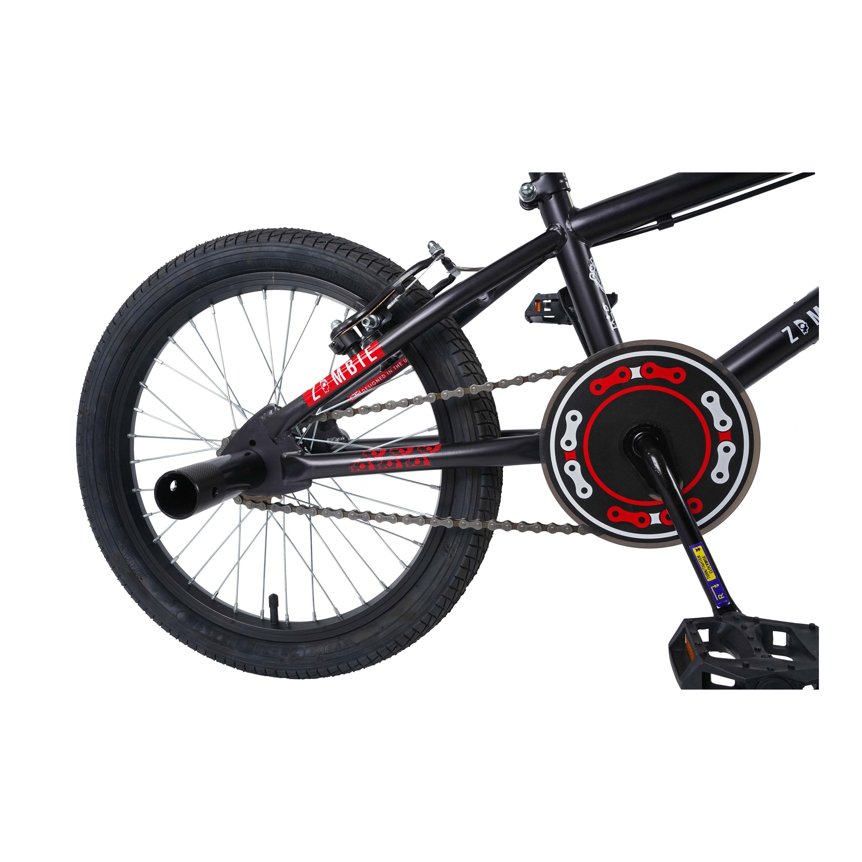 Zombie Plague 18-inch BMX Bike  - Red/Black