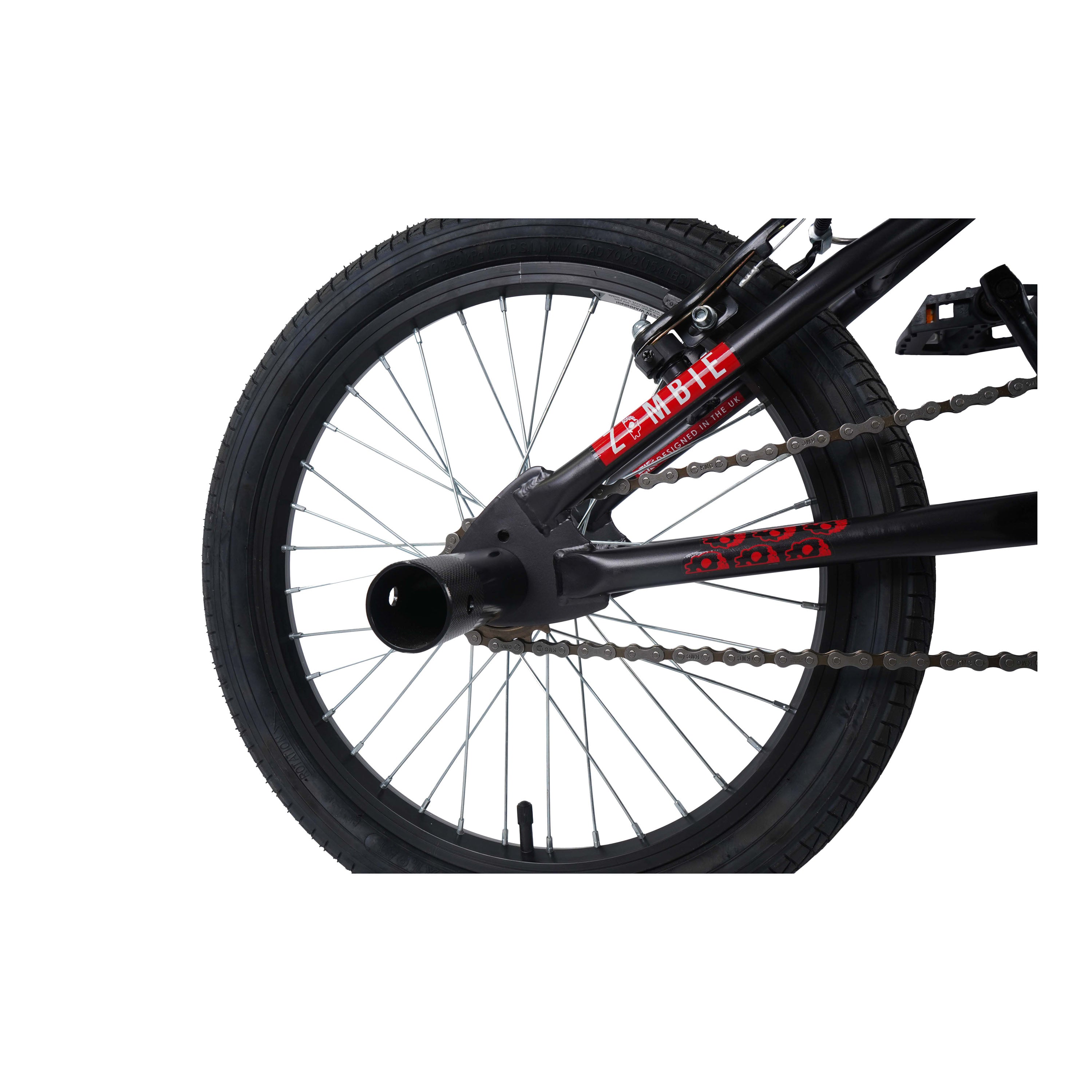 Zombie Plague 18-inch BMX Bike  - Red/Black