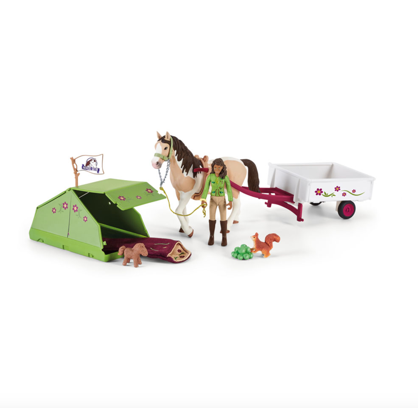 Schleich Horse Club Sarah's Camping Adventure Toy Playset