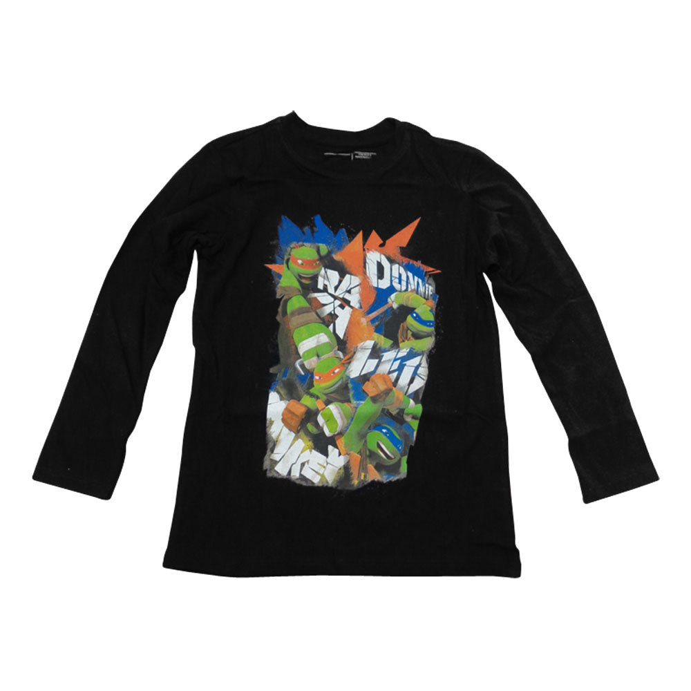 Teenage Mutant Ninja Turtles Donnie, Raph, Leo and Mikey Long Sleeved Boy's T-Shirt