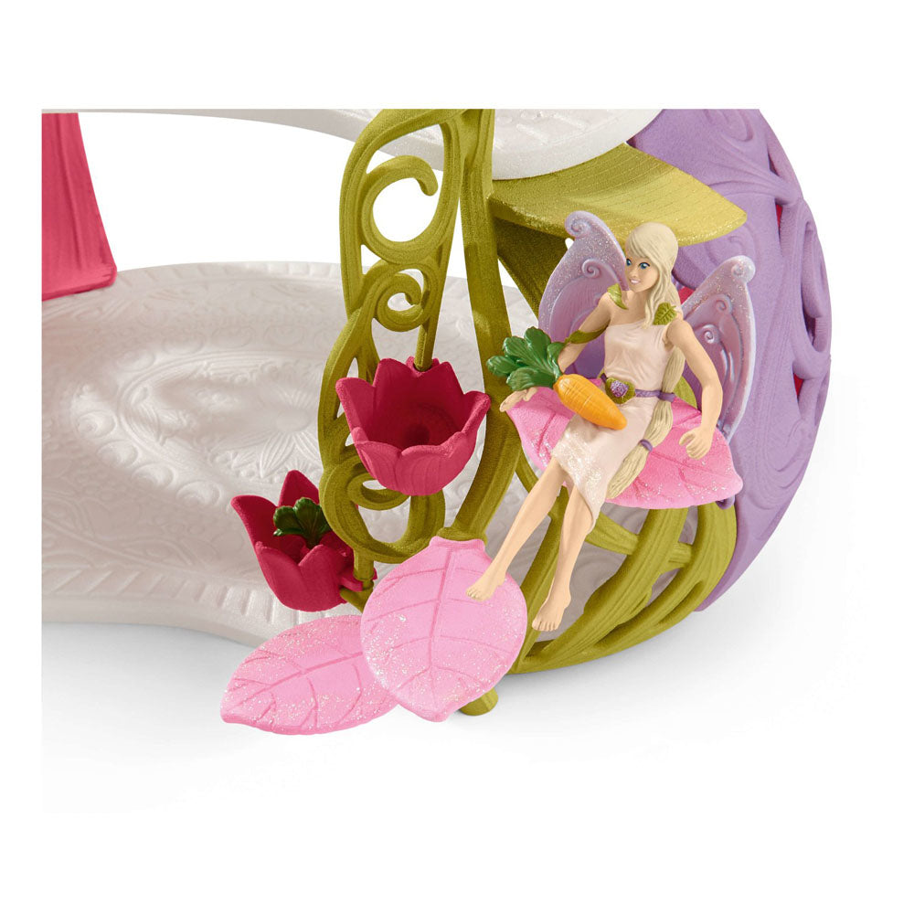 Schleich Bayala Glittering Flower House with Unicorns, Lake and Stable