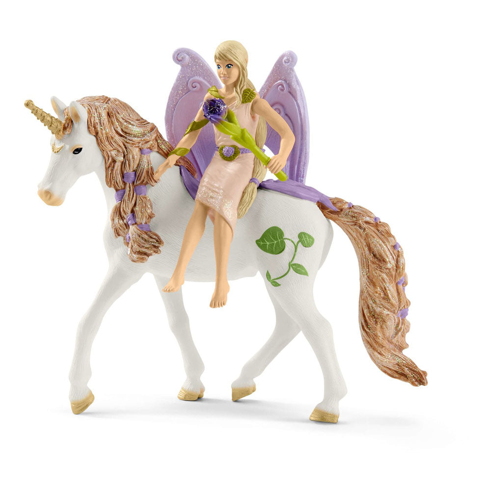 Schleich Bayala Glittering Flower House with Unicorns, Lake and Stable