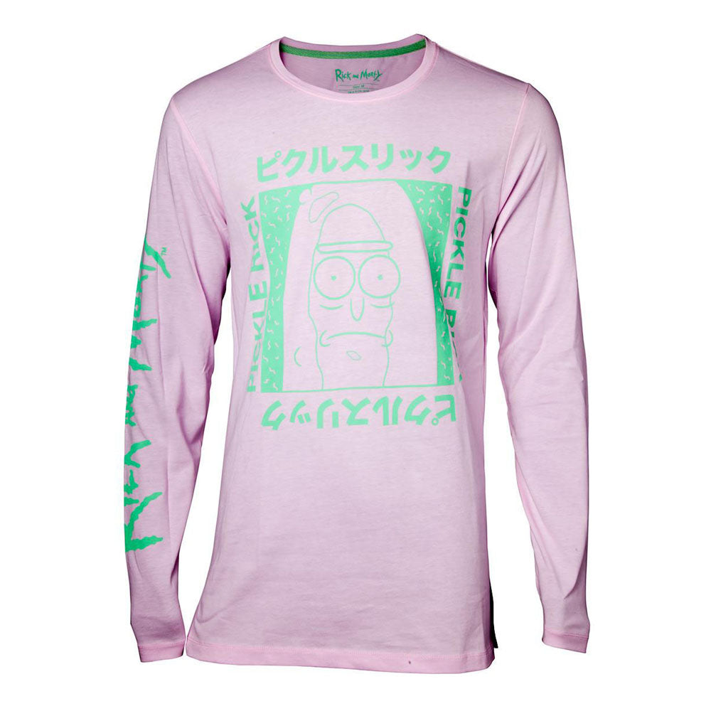 Rick and Morty Japan Pickle Men's Long Sleeve Shirt