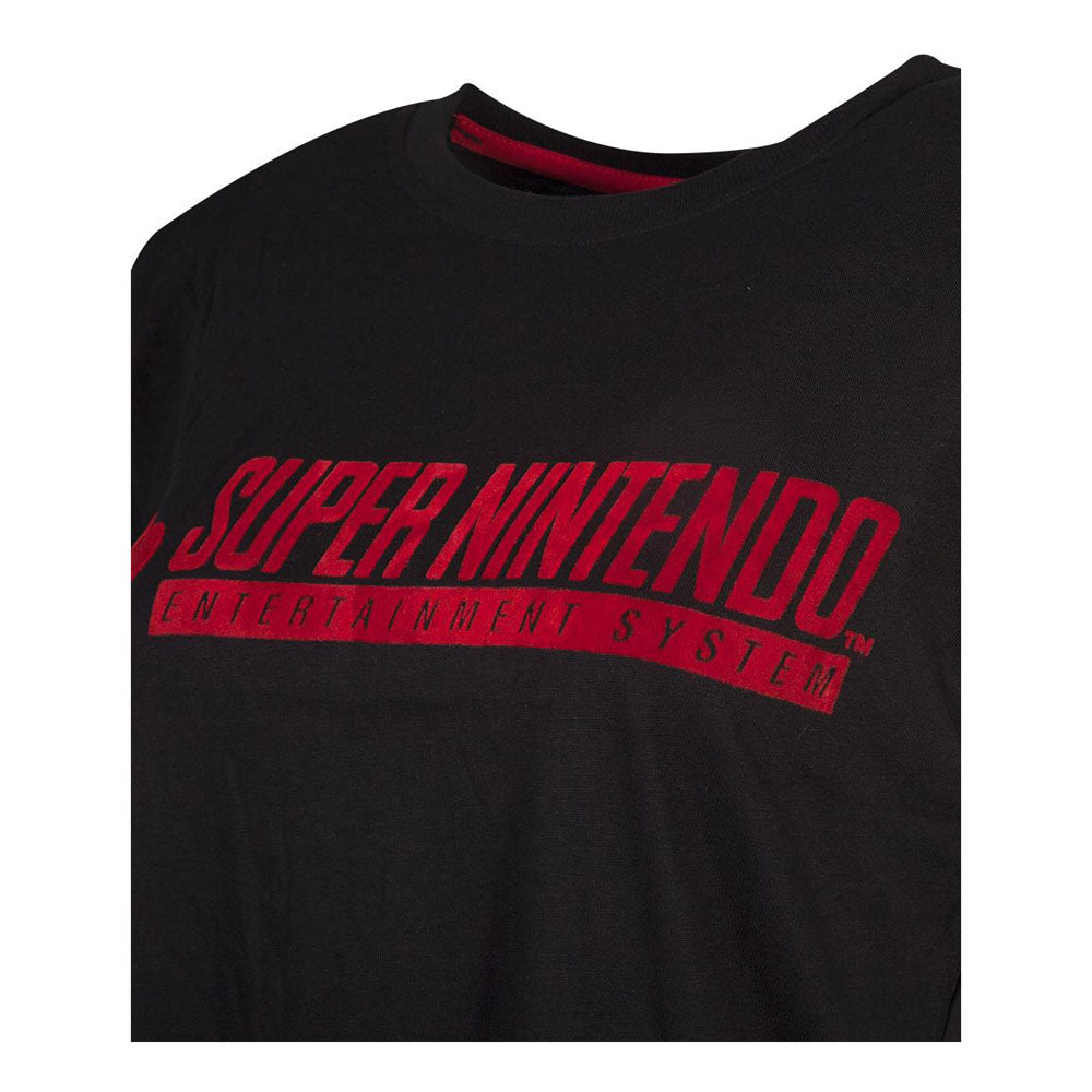 Nintendo SNES Logo Cropped Women's T-Shirt