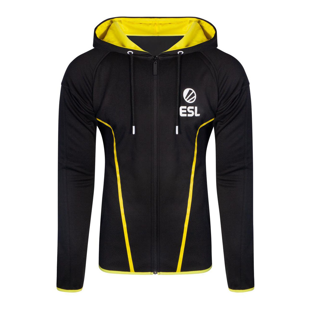 ESL Logo TEQ Full Length Zipper Men's Hoodie