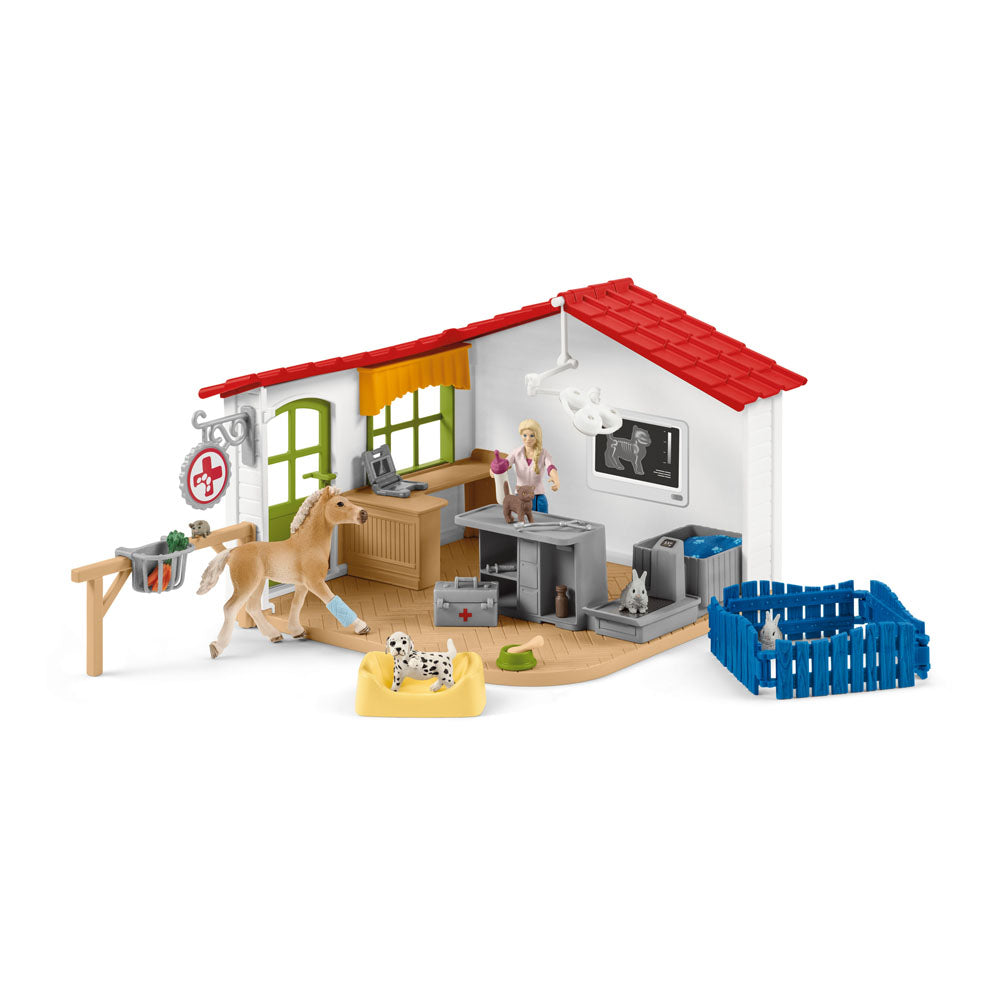 Schleich Farm World Veterinarian Practice with Pets