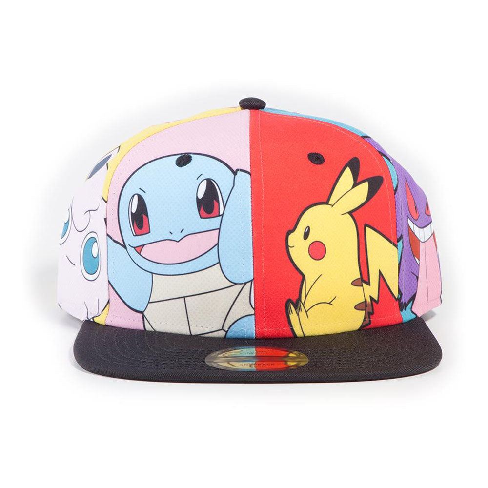 Pokemon Characters PopArt Snapback Baseball Cap