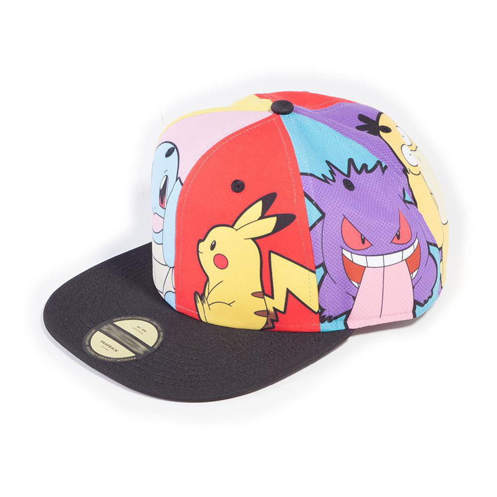 Pokemon Characters PopArt Snapback Baseball Cap