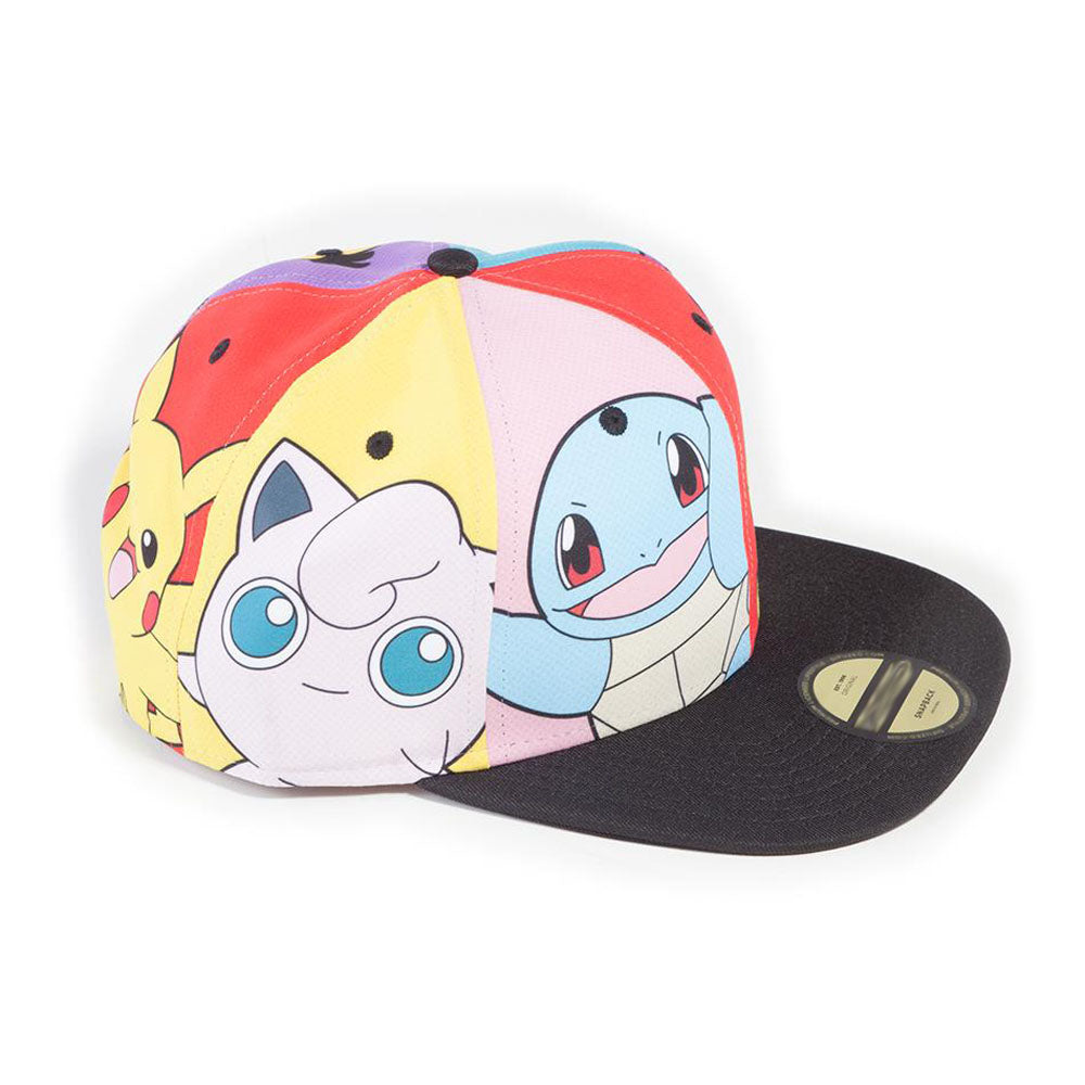 Pokemon Characters PopArt Snapback Baseball Cap