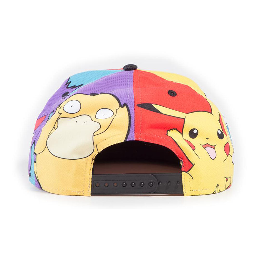 Pokemon Characters PopArt Snapback Baseball Cap
