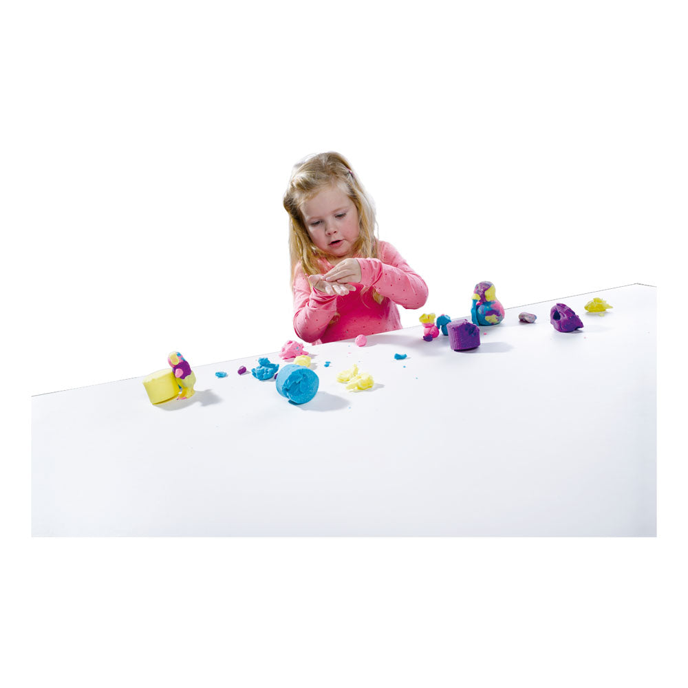 SES Creative Glitter Clay Modelling Clay Set, 4 Pots