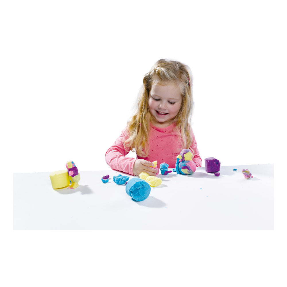 SES Creative Glitter Clay Modelling Clay Set, 4 Pots